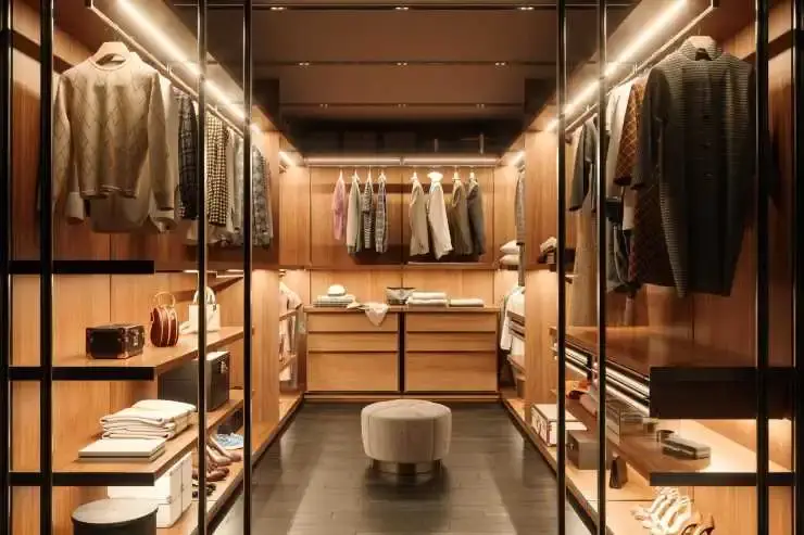 dressing sombre avec lumières
