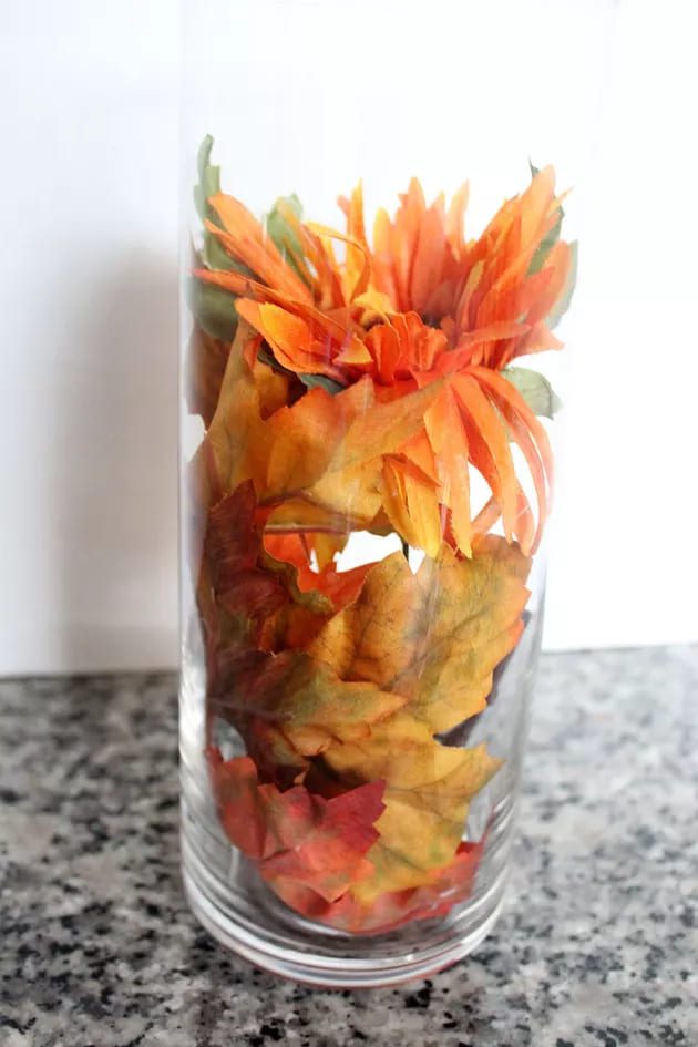 Bougies d'automne flottantes DIY