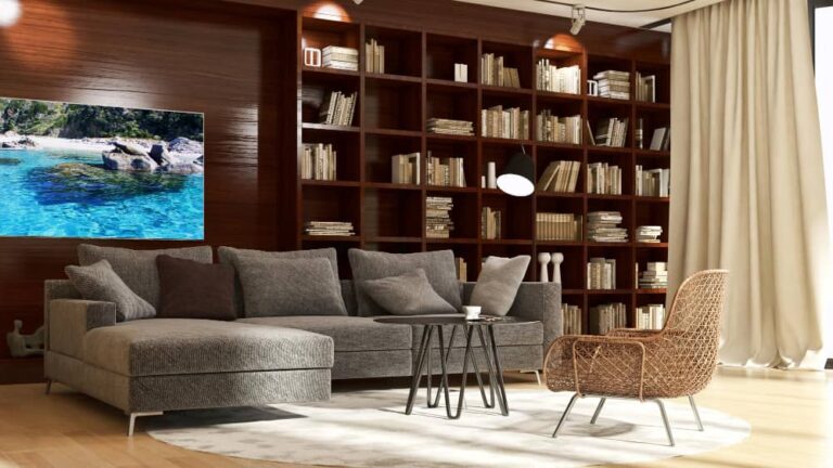 Bibliothèque sur mesure pour salon : allier rangement et décoration