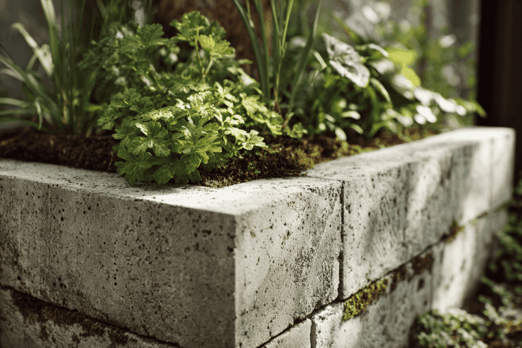 fabriquer jardinière en parpaing maçonnée