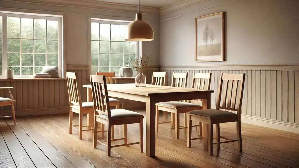 Quelle chaise avec table bois massif chaises en bois massif accordées à la table style vintage