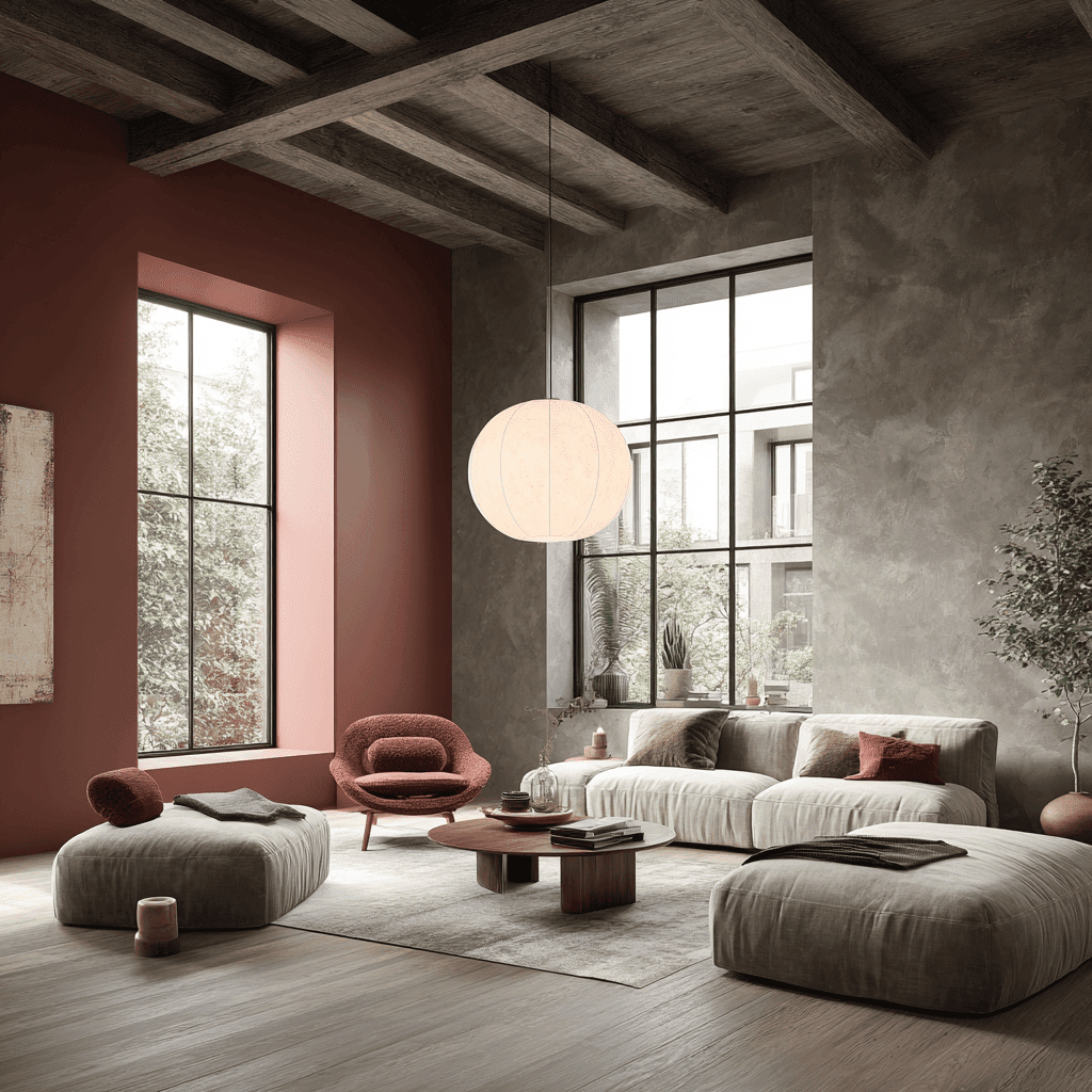 salon tendance moderne avec tapis comment positionner un tapis dans un salon ouvert