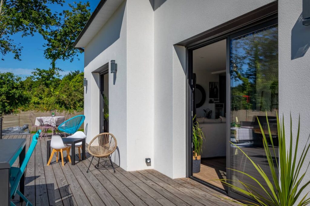 construire sa maison sur terrain à Lorient maison neuve extérieure