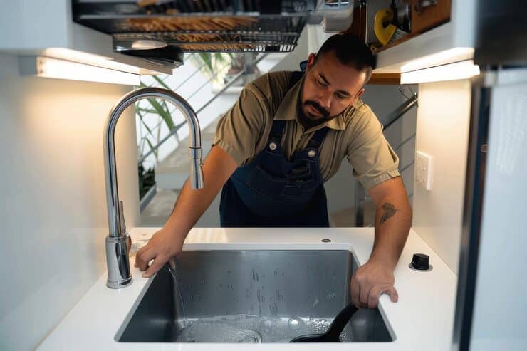 Eau qui remonte dans l'évier canalisations : les premiers gestes solutions
