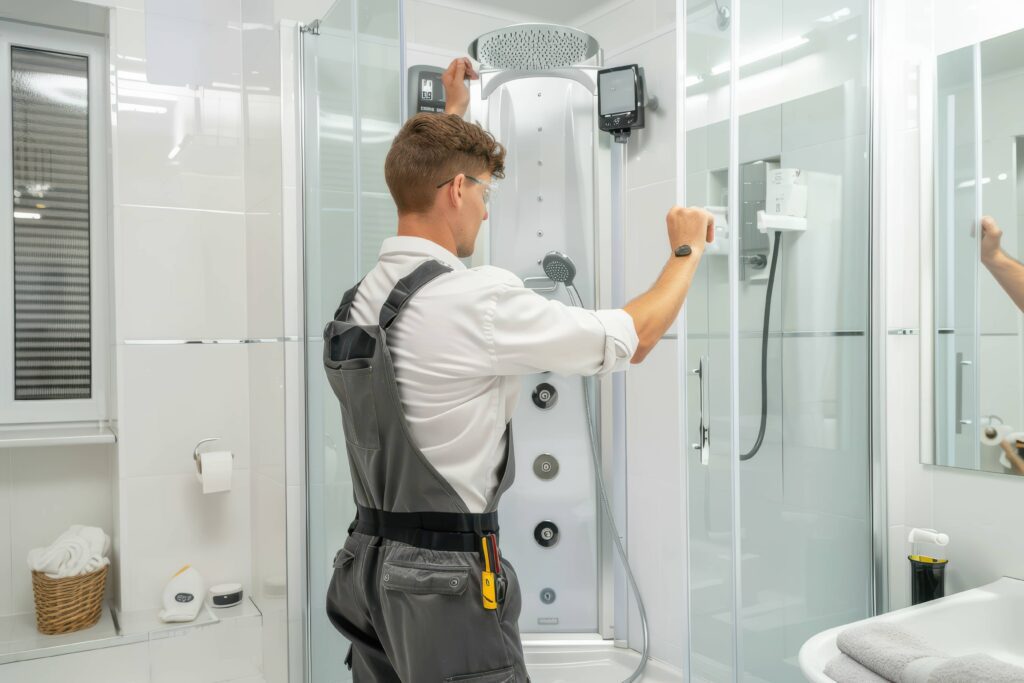 comment démonter une cabine de douche plombier