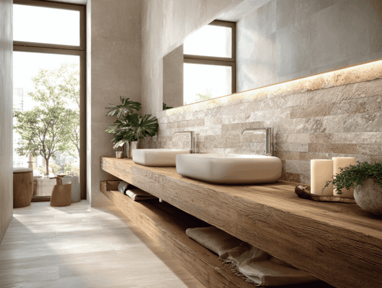 Comment cacher un tuyau apparent dans une salle de bain ?