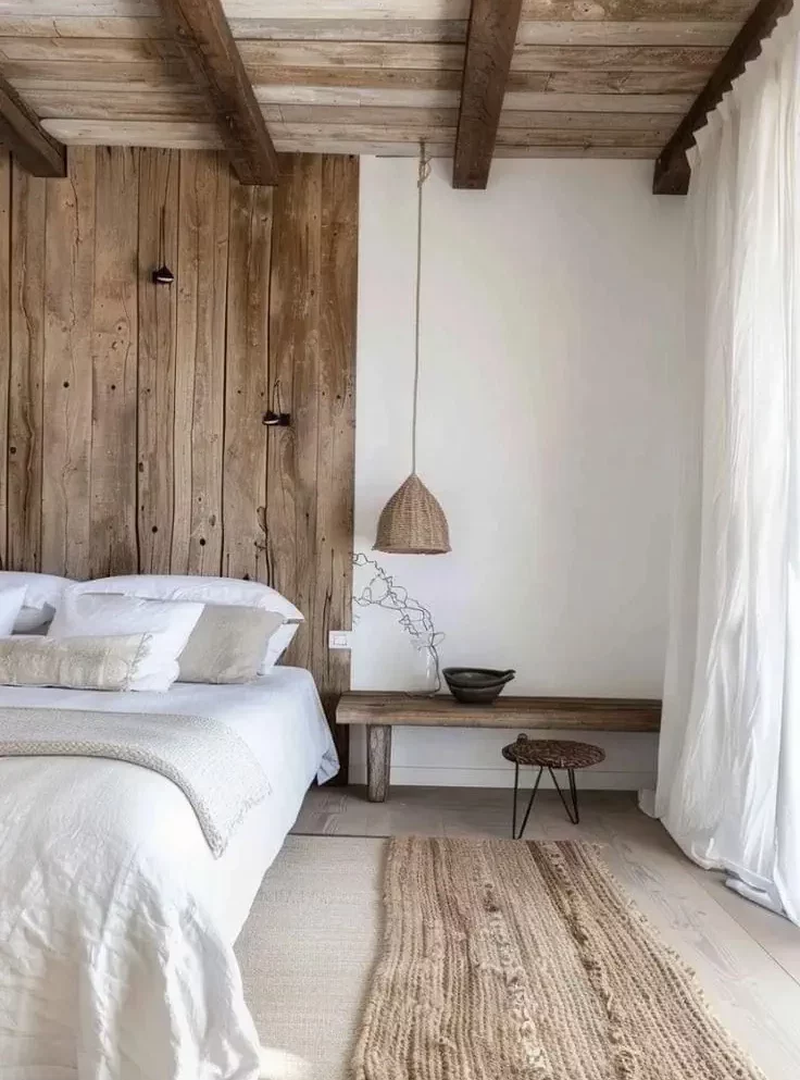 comment decorer une chambre avec un plafond bas rideaux hauts