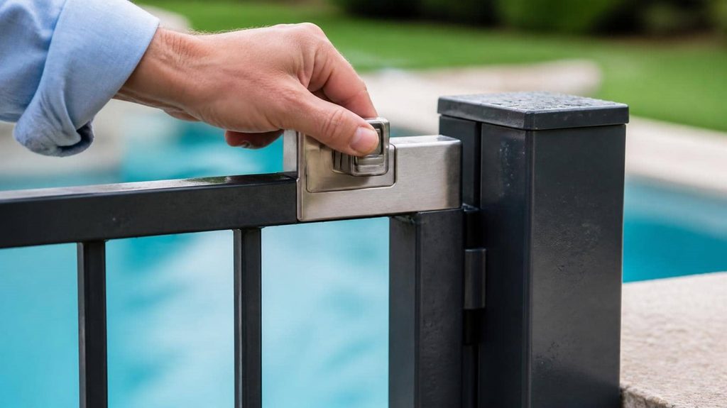 protection piscine avec barrière de sécurité