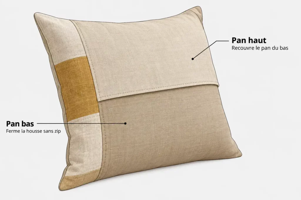 DIY coussin avec tissu recyclé